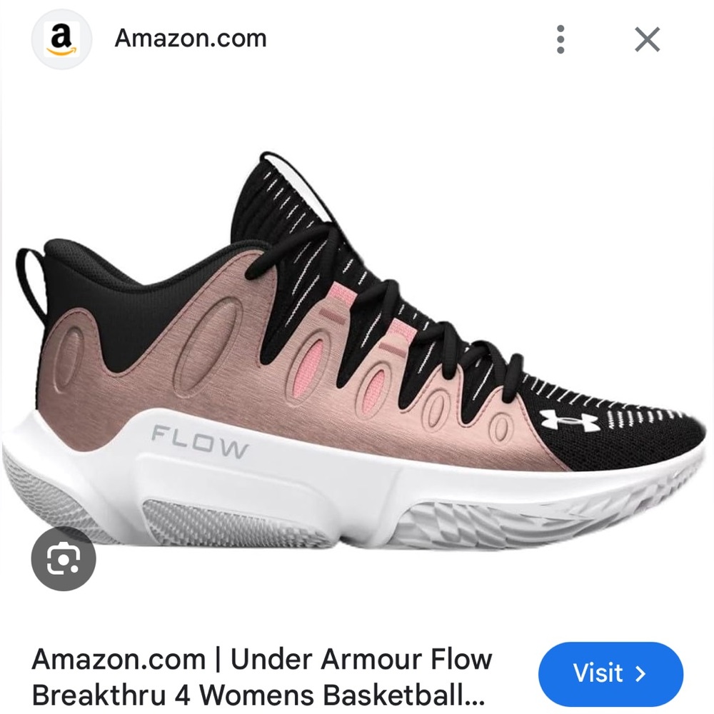 Under Armour Women's Basketball Shoes - Black and Pink